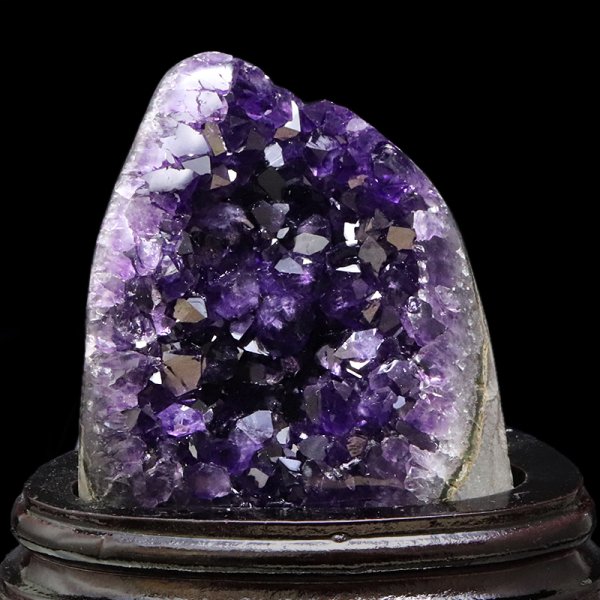 画像3: 【一点物】クラスター　アメジスト　ウルグアイ産　台付き　品番：19424 (3)