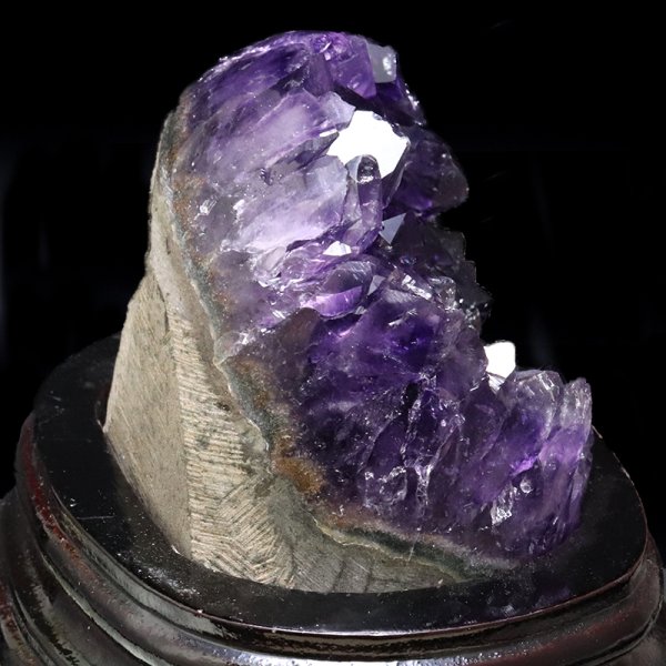 画像4: 【一点物】クラスター　アメジスト　ウルグアイ産　台付き　品番：19428 (4)
