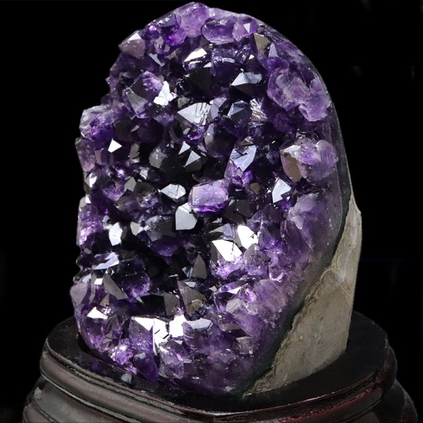 画像3: 【一点物】クラスター　アメジスト　ウルグアイ産　台付き　品番：19425 (3)