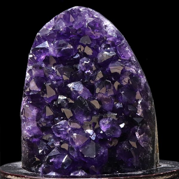 画像2: 【一点物】クラスター　アメジスト　ウルグアイ産　台付き　品番：19434 (2)