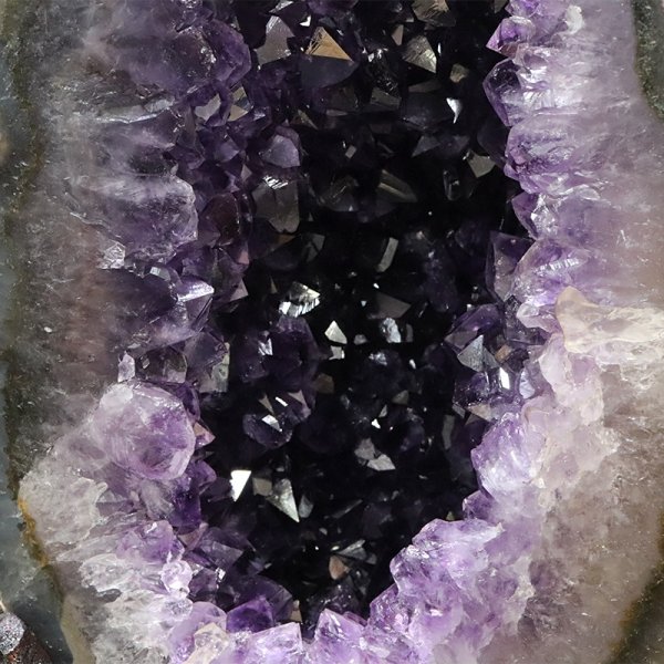 画像3: 【一点物】ドーム　アメジスト　ウルグアイ産　台付き　品番：19443 (3)