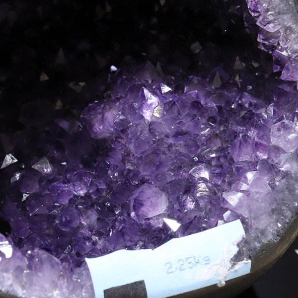 画像2: 【一点物】ドーム　アメジスト　ブラジル産　台付き　品番：19444 (2)