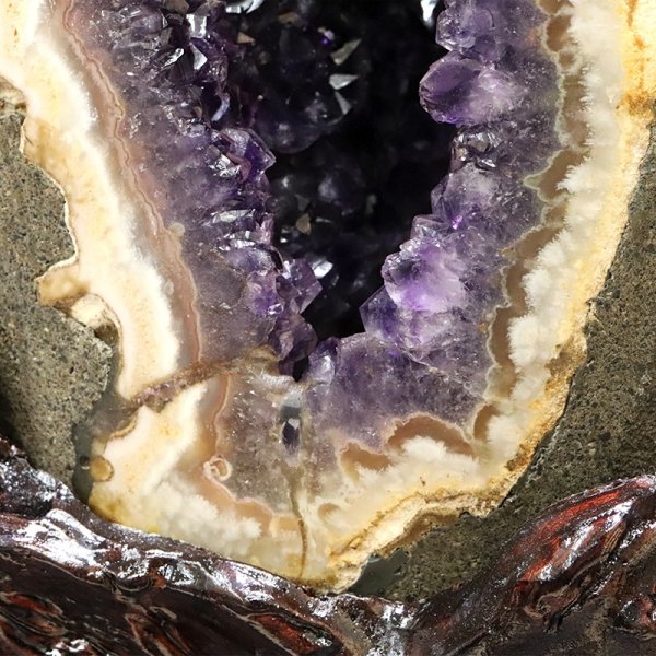 画像4: 【一点物】ドーム　アメジスト　ウルグアイ産　台付き　品番：19441 (4)