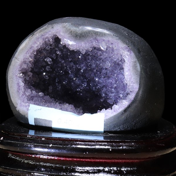 画像2: 【一点物】ドーム　アメジスト　ブラジル産　台付き　品番：19450 (2)