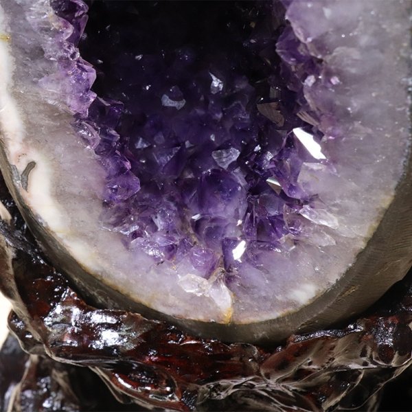 画像4: 【一点物】ドーム　アメジスト　ウルグアイ産　台付き　品番：19442 (4)