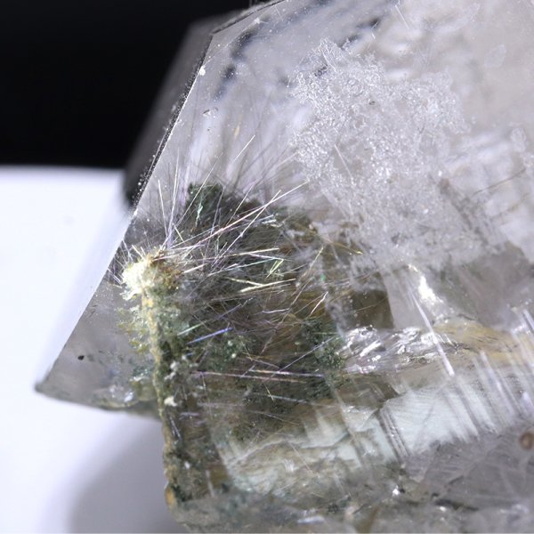 画像2: 【一点物】クラスター　ルチル入りマニハール水晶　インド　マニハール地方産　ヒマラヤ水晶　品番：19453 (2)