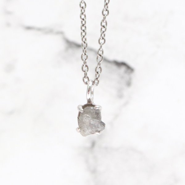 画像4: ペンダントトップ　ダイヤモンド原石　シャンパンカラー　アフリカ産　Silver925　品番：19482 (4)