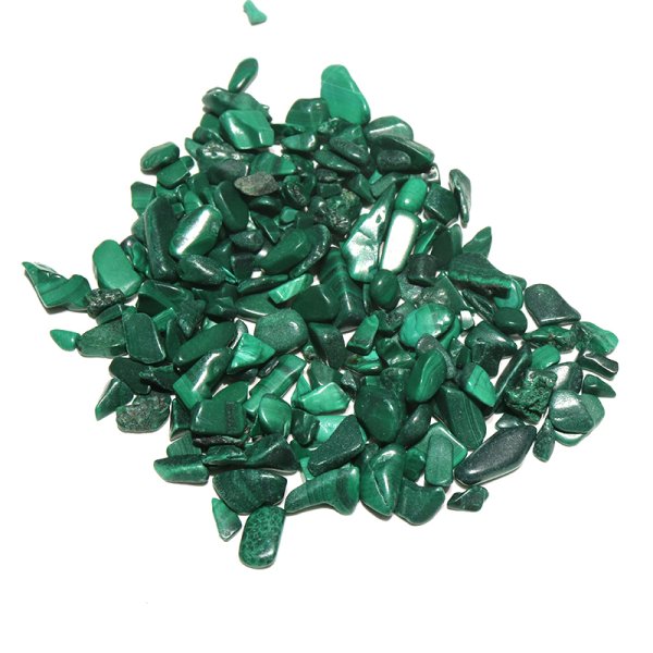 画像2: さざれ　マラカイト　オリジナルパッケージ付　100gパック　極小　魔除け　品番：12244 (2)