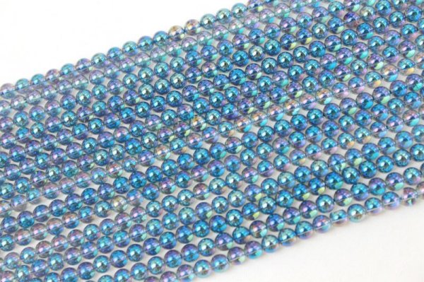 画像2: 連 アクアオーラ  丸  4mm     品番: 3802 (2)