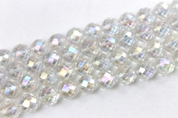 画像3: 【売切50%OFF(表示価格が割引後の金額)】連 レインボーオーラ カット  8mm    ※割引クーポン・ポイント付与対象外 品番: 3821 (3)