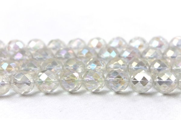画像4: 【売切50%OFF(表示価格が割引後の金額)】連 レインボーオーラ カット  8mm    ※割引クーポン・ポイント付与対象外 品番: 3821 (4)