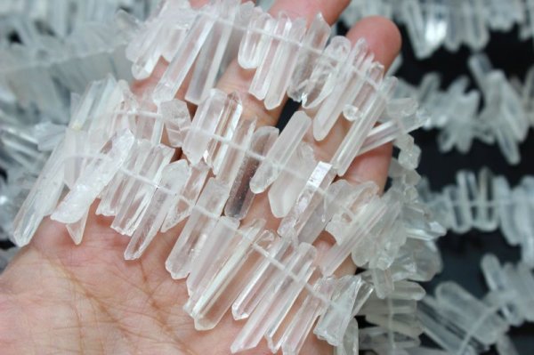 画像3: 連 クリスタルスティック 氷柱 ナチュラル  品番: 8304 (3)