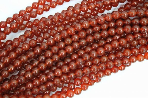 画像5: 連 カーネリアン(赤)  丸  3mm    品番: 9556 (5)