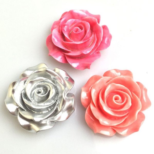 画像4: シェルパーツ（練り）　バラＡ　サーモンピンク　品番：9661 (4)