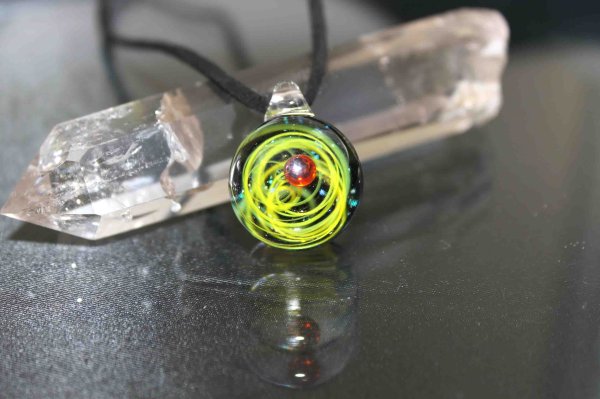 画像3: 宇宙を閉じ込めたガラスのペンダントトップ F  品番: 7629 (3)