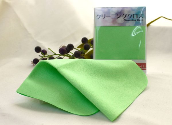画像2: クリーニングクロス 1枚 約14.5×17.5cm ピンク ブルー イエロー グリーン カラー ランダム発送 品番: 9577 (2)
