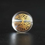 オリジナル商品】カービング 神聖幾何学模様 フラワーオブライフ 水晶