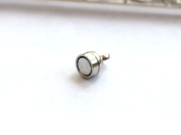 画像2: マグネットクラスプ スタンダードロング(シルバー)  品番: 7903 (2)