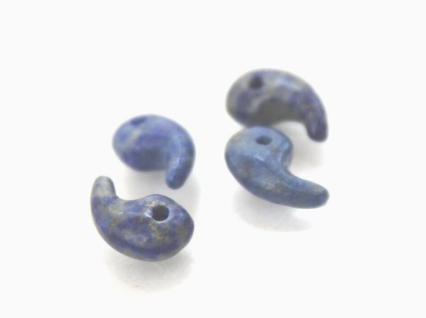 画像2: 勾玉 ラピスラズリ まがたま 10mmx7mm   ※ポイント対象外 品番: 9644 (2)