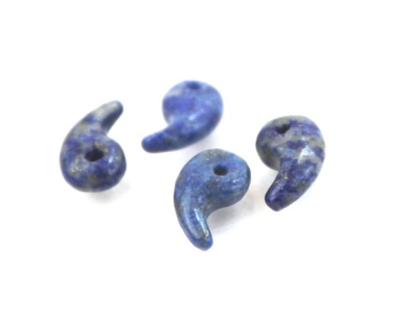 画像3: 勾玉 ラピスラズリ まがたま 10mmx7mm   ※ポイント対象外 品番: 9644 (3)