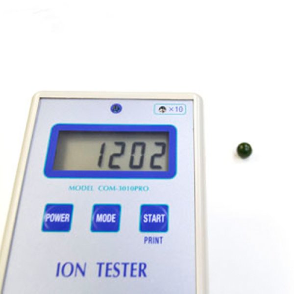 画像2: 連　北投石（緑）　丸　10mm　　品番： 9959 (2)