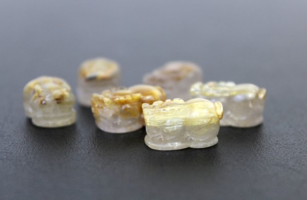 画像4: パーツ タイチンルチル ヒキュウ 穴あり 16*10mm  品番: 10349 (4)
