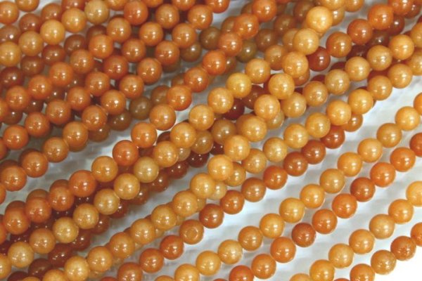 画像5: 連 アベンチュリン レッド  丸 12mm    品番: 3737 (5)