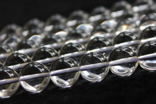 画像2: 連 クリスタル(水晶)AAランク 丸 6mm 品番: 9910 (2)