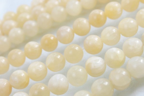 画像3: 連 アラゴナイト  丸 12mm    品番: 3768 (3)