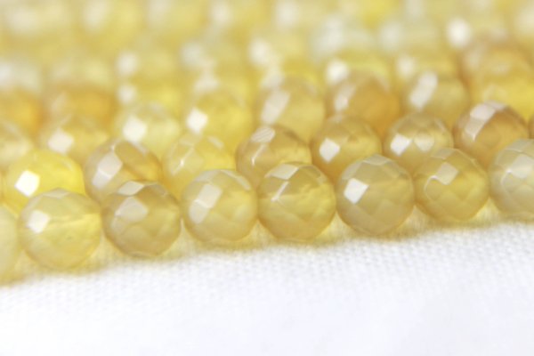画像2: 【売切50%OFF(表示価格が割引後の金額)】連 イエローアゲート(薄) カット  6mm ※割引クーポン・ポイント付与対象外 品番: 3777 (2)