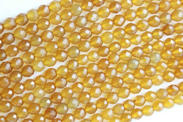 画像3: 【売切50%OFF(表示価格が割引後の金額)】連 イエローアゲート(濃) カット  8mm    ※割引クーポン・ポイント付与対象外 品番: 8248 (3)