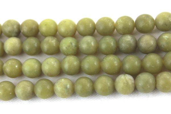 画像3: 【売切50%OFF(表示価格が割引後の金額)】連 オリーブジェイド  丸 10mm    ※割引クーポン・ポイント付与対象外 品番: 3930 (3)