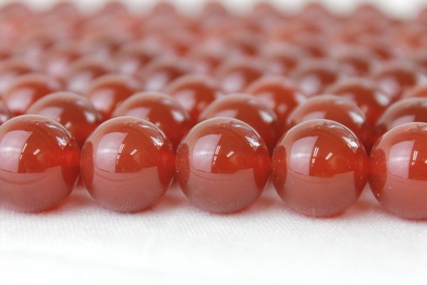 画像2: 連 カーネリアン(赤)  丸 14mm    品番: 3972 (2)
