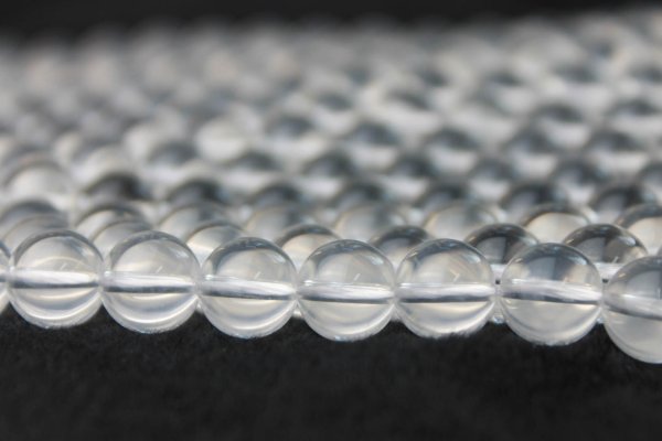 画像3: 連 ミルキークォーツ  丸  4mm    品番: 4507 (3)