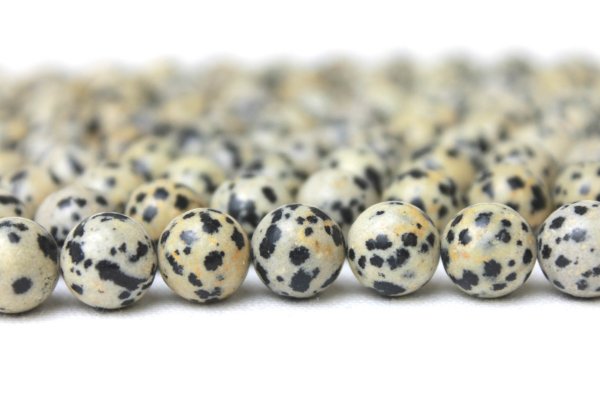 画像3: 【売切50%OFF(表示価格が割引後の金額)】連 ダルメシアンジャスパー  丸  8mm    ※割引クーポン・ポイント付与対象外 品番: 4314 (3)