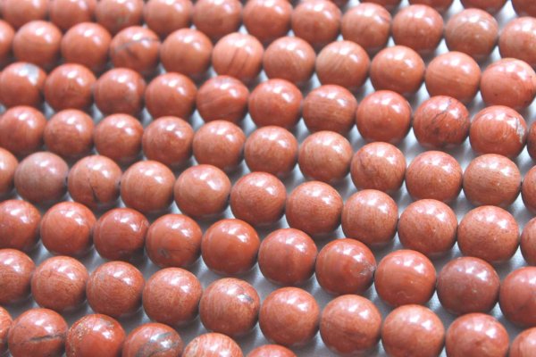 画像4: 連 レッドジャスパー  丸 12mm 品番: 4585 (4)