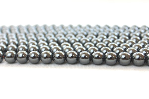 画像3: 連 ヘマタイト(磁気無)  丸 10mm    品番: 4467 (3)