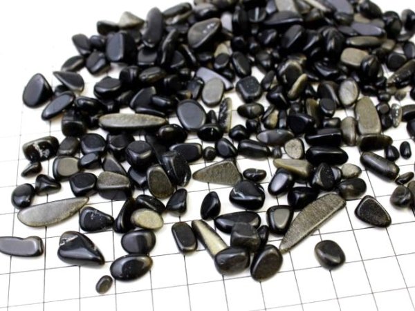 画像2: さざれ ゴールデンオブシディアン 約6〜10mm 1kg  品番: 10888 (2)