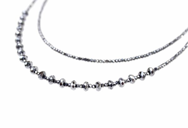 画像2: テラヘルツ　デザインネックレス　ロング　ボタンカット　　品番： 10068 (2)