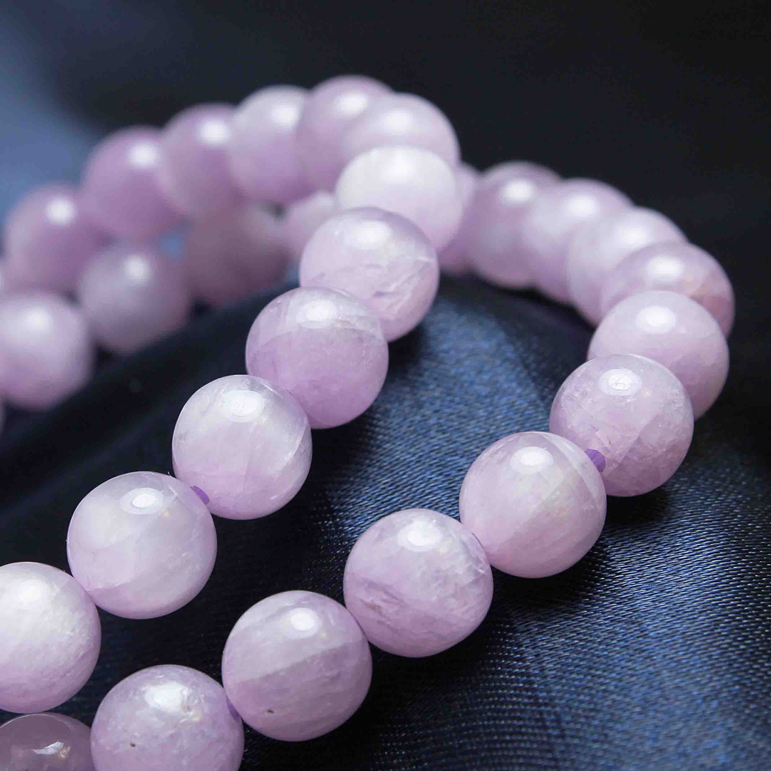 ブレス ライラックピンクカラー クンツァイト 7mm 品番 天然石ブレスレット クンツァイト ストーンクラブ