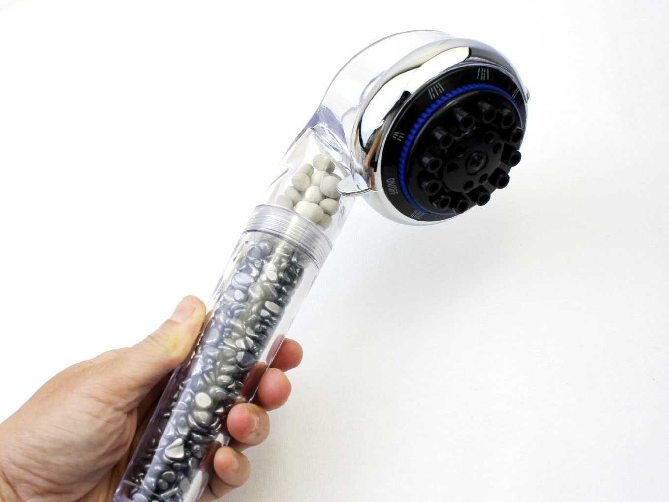 マイナスイオンシャワーヘッド 北投石 テラヘルツの力 品番 テラヘルツ その他 ストーンクラブ